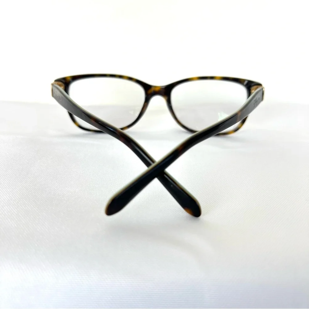 TIFFANY & CO TF 2084 8015 Cat Eye Brown Tortoise on Blue Prescription Eyeglasses